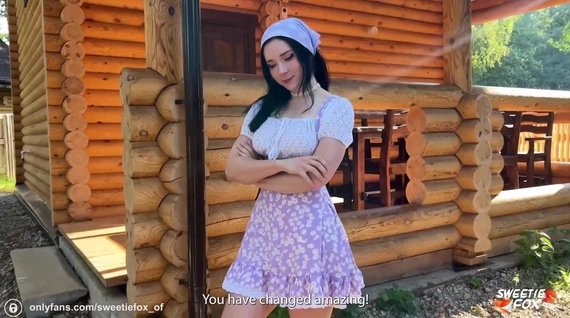Деревенская милашка с села приглашает парня в гости